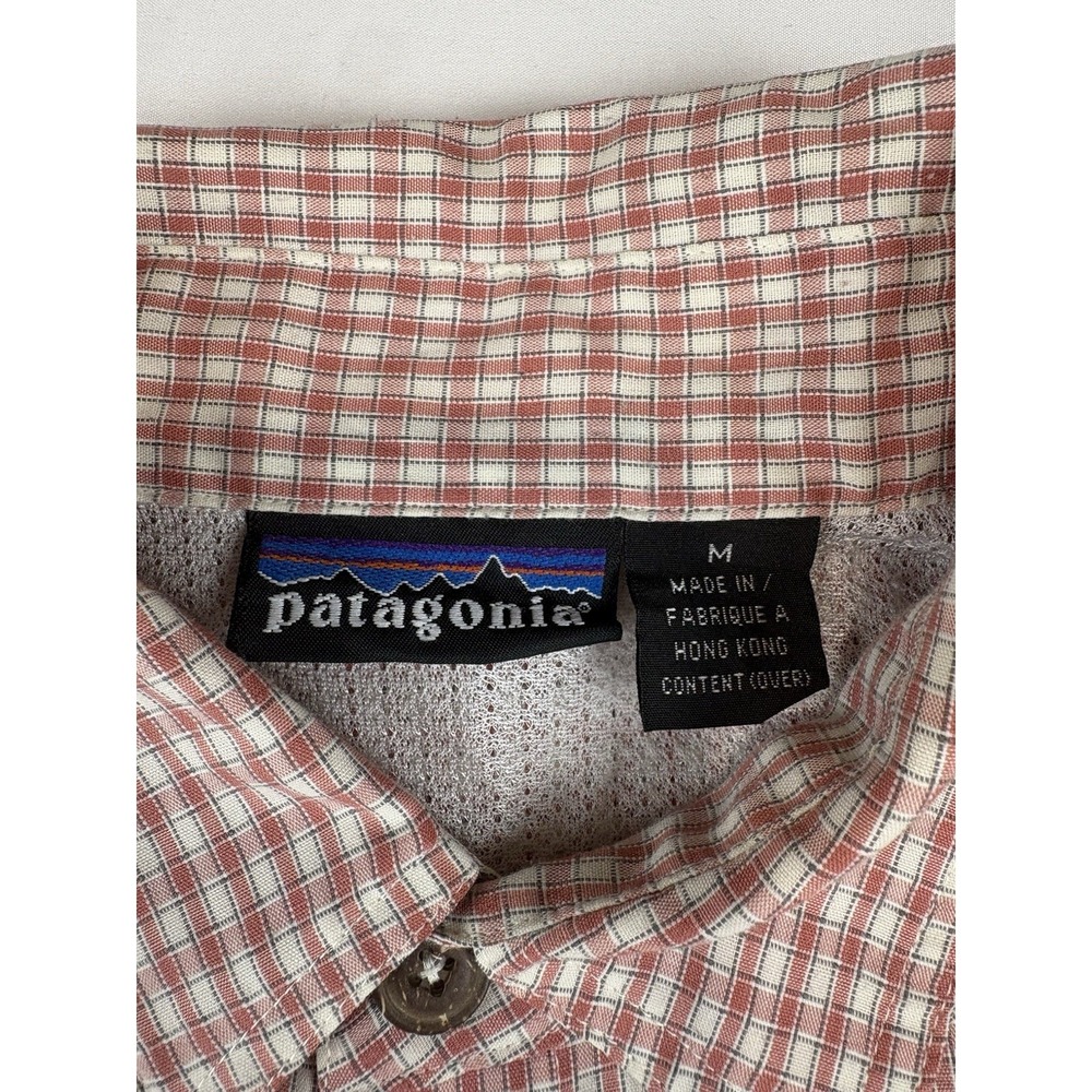 Patagonia Plaid Long Sleeve Shirt Fishing Outdoor Men's Size Medium - Picture 5 of 12